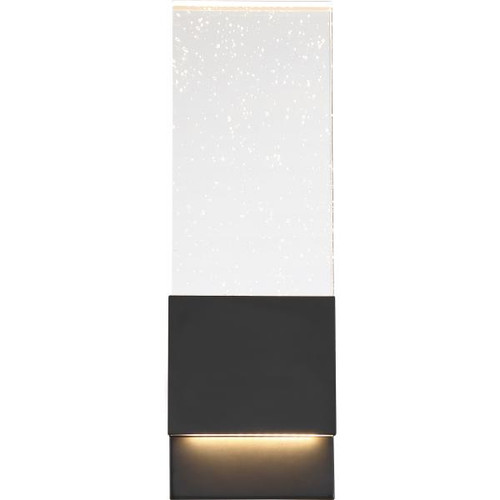NUVO Lighting NUV-62-1513 Ellusion - LED Large Wall Sconce - 13W - Matte Black Finish with Seeded Glass