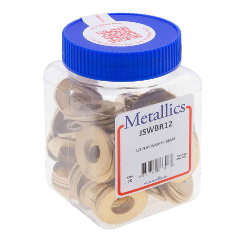 Metallics JSWBR12 Washers 1/2 Flat Br (Jar 100)