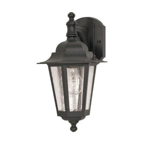 NUVO Lighting NUV-60-990 Cornerstone - 1 Light - 13 in. - Wall Lantern - Arm Down with Clear Seed Glass