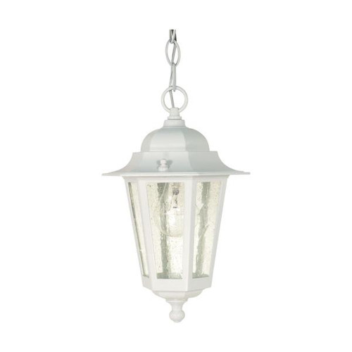 NUVO Lighting NUV-60-991 Cornerstone - 1 Light - 13 in. - Hanging Lantern with Clear Seed Glass