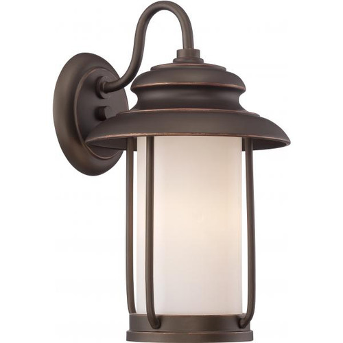 NUVO Lighting NUV-62-631 Bethany - LED Outdoor Small Wall with Satin White Glass