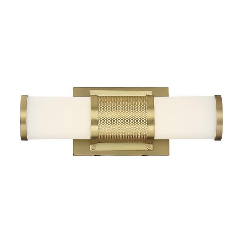 NUVO Lighting NUV-62-1601 Caper - LED Vanity - Brushed Brass with Frosted Lens