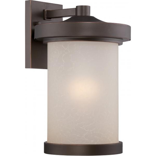NUVO Lighting NUV-62-642 Diego - LED Outdoor Large Wall with Satin Amber Glass