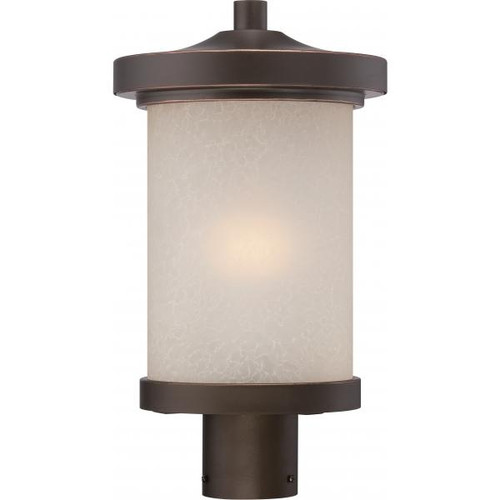 NUVO Lighting NUV-62-644 Diego - LED Outdoor Post with Satin Amber Glass