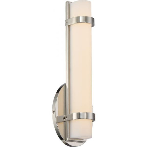 NUVO Lighting NUV-62-931 Slice - Single LED Wall Sconce - Polished Nickel Finish