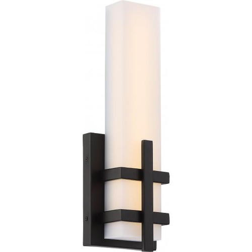 NUVO Lighting NUV-62-873 Grill - Single LED Wall Sconce - Aged Bronze Finish