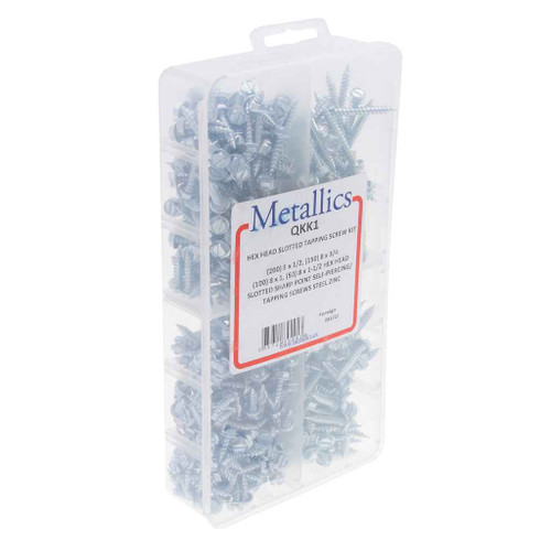 Metallics QKK1 Screws 8 Hx Sl S-Pt TS Kit St-zn (Trey 1)