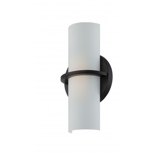 NUVO Lighting NUV-62-186 Tucker - LED Wall Sconce - Etched Opal Glass - Aged Bronze Finish