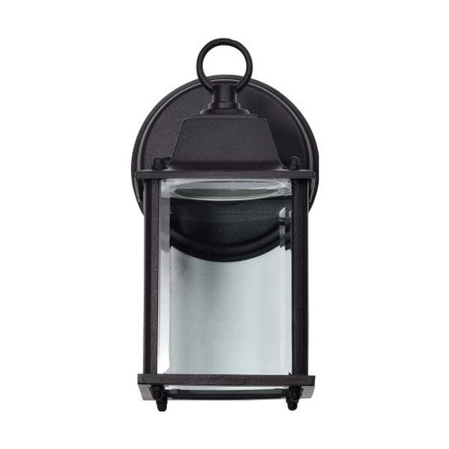 NUVO Lighting NUV-62-1571 8 Watt - 3000K - LED Cube Lantern - Black Finish - Clear Beveled Glass