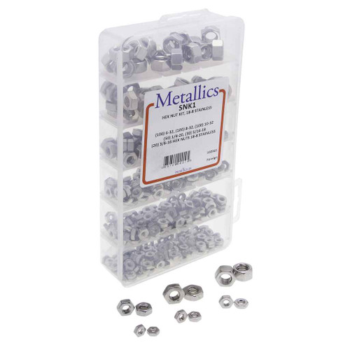 Metallics SNK1 Nuts Hex Nut Kit SS (Trey 400)