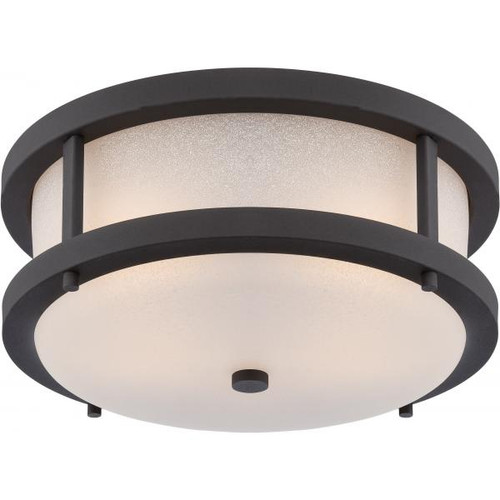 NUVO Lighting NUV-62-653 Willis - LED Outdoor Flush Fixture with Antique White Glass