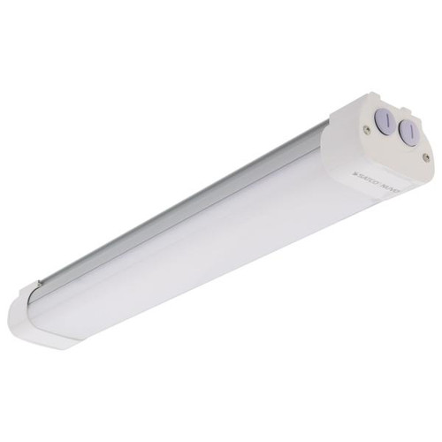 NUVO Lighting NUV-65-830R1 2 Foot - 20 Watt - LED Tri-Proof Linear Fixture - CCT Selectable - IP65 and IK08 Rated - 0-10V Dimming - 120V-347V