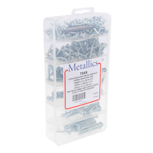 Metallics TSK8 Screws 8 Pn Cd TS Kit St-zn (Trey 1)