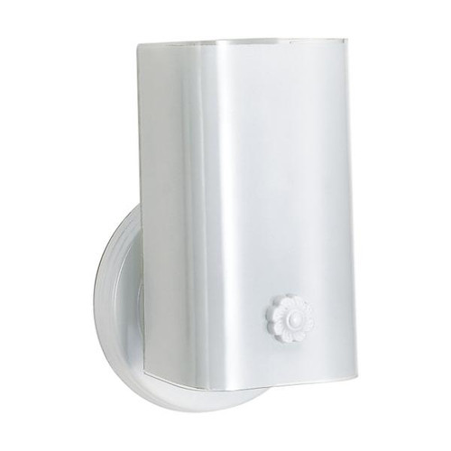 NUVO Lighting NUV-SF77-086 1 Light - 7" - Vanity - with White "U" Channel Glass - White Finish