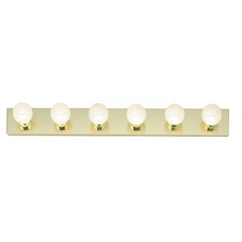 NUVO Lighting NUV-SF77-190 6 Light - 36" - Vanity - Strip - Polished Brass Finish