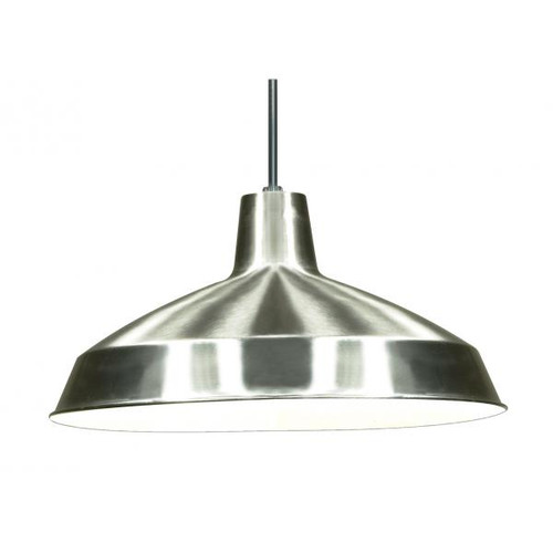 NUVO Lighting NUV-SF76-661 1 Light - 16" - Pendant - Warehouse Shade - Brushed Nickel Finish