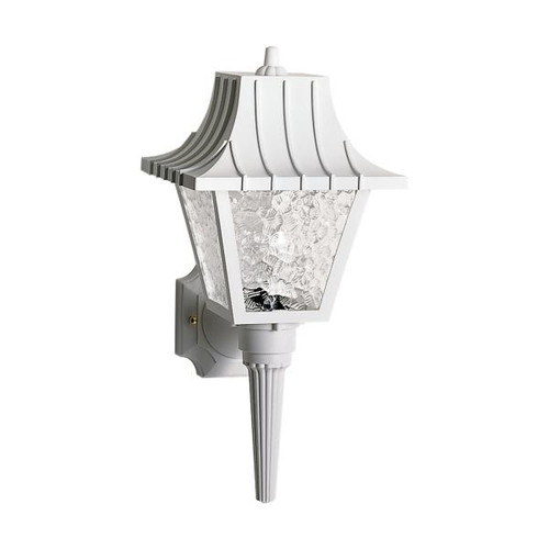 NUVO Lighting NUV-SF77-853 1 Light - 18" - Wall Lantern - Mansard Lantern with Textured Acrylic Panels - White Finish