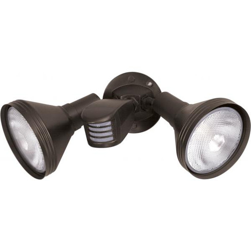 NUVO Lighting NUV-SF76-531 2 Light - 14" - Flood Light - Exterior - PAR38 with Adjustable Swivel & Motion Sensor - Bronze Finish