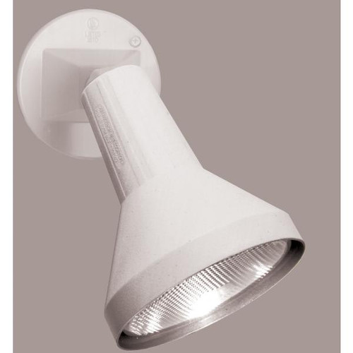 NUVO Lighting NUV-SF77-487 1 Light - 8" - Flood Light - Exterior - PAR38 with Adjustable Swivel - White Finish