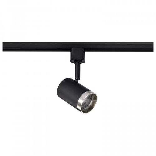 NUVO Lighting NUV-TH638 12 Watt LED Small Cylindrical Track Head - 3000K - Matte Black and Brushed Nickel Finish