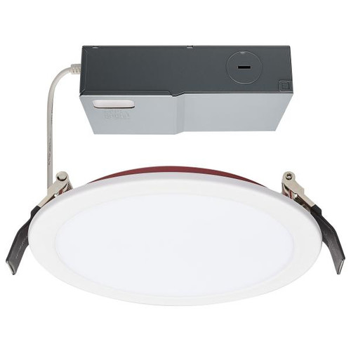 Satco Lighting SAT-S11869 13 Watt LED - Fire Rated 6 Inch - Direct Wire Downlight - Round Shape - White Finish - CCT Selectable - 120-277 Volts - Dimmable