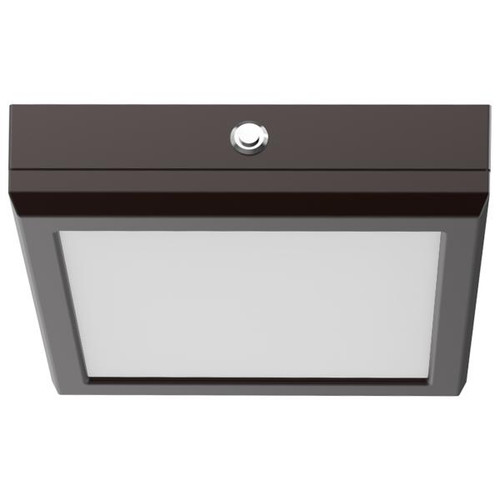 NUVO Lighting NUV-62-1716-EM Blink Pro - EM Battery Backup - 7 Inch - Square Shape - Bronze Finish