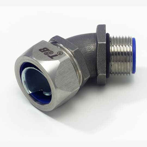 Thomas & Betts 5341SST 3/8 45 DEG STAINLESS STEEL LT CONN