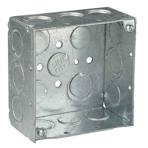 Thomas & Betts 521711234ECN 4SQBX,STL,30.3CU,1/2&3/4E-KO CSA