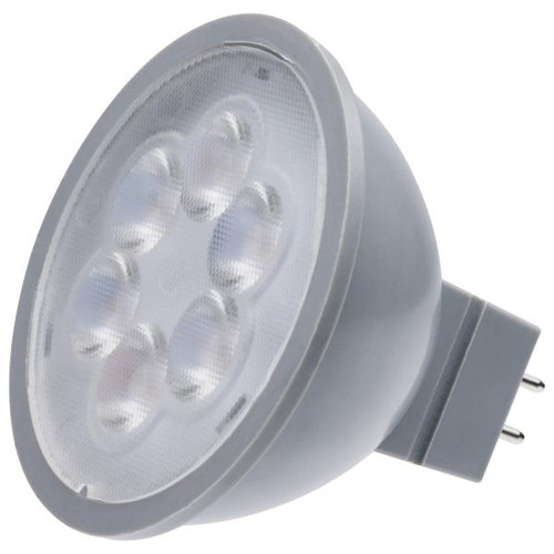 Satco Lighting SAT-S11389 4.5 Watt MR16 LED - Silver Finish - 3000K - GU5.3 Base - 360 Lumens - 12 Volt