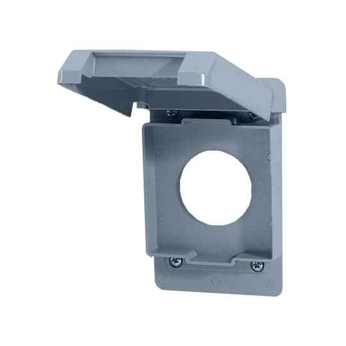 Thomas & Betts E98G20N SINGLE RECEPT 20 AMP WP COVER-GREY