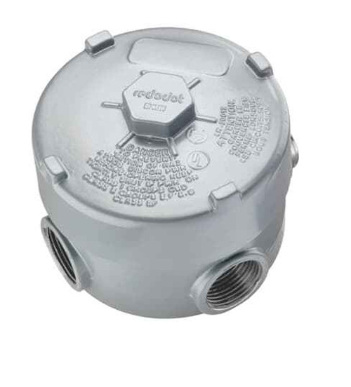 Thomas & Betts EXUN-1 1/2 INCH 5-HOLE BOX, ALUM, XP