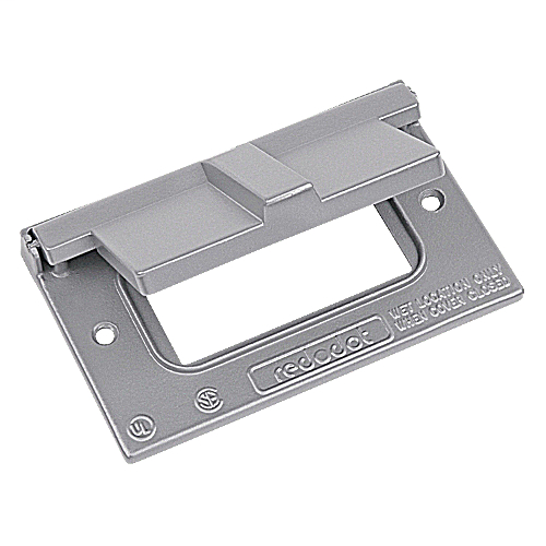 Thomas & Betts Die Cast Aluminum Device Box Cover - Single Gang White with UL Listing