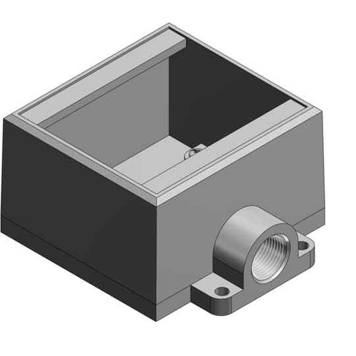 Thomas & Betts FD22-TB 3/4 INCH, 2G-DEEP BOX, IRON, D-END