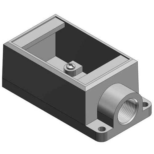 Thomas & Betts FS2-TB 3/4 IN, 1G-SHALLOW BOX, IRON, D-END