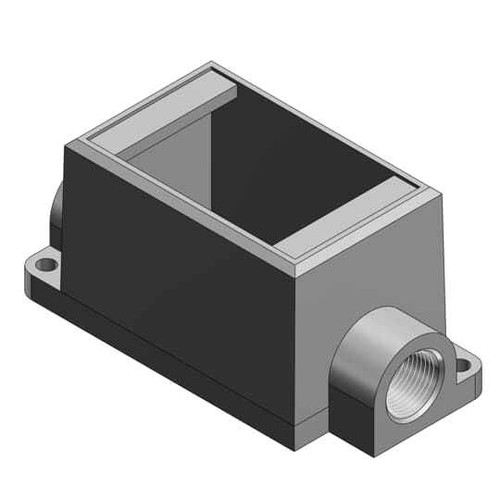 Thomas & Betts FDC3-TB 1 IN, 1G-DEEP BOX, IRON, THRU-FEED Thomas & Betts FDC3-TB 1 IN, 1G-DEEP BOX, IRON, THRU-FEED