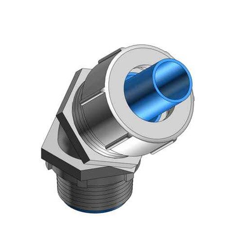 Thomas & Betts LT4100M 1IN 45D LT BULLETCONN STL W/NYL