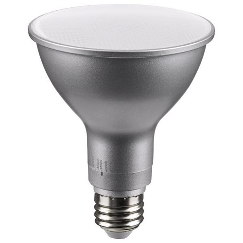 Satco Lighting SAT-S11587 11 Watt PAR30LN LED - Medium Base - Silver Finish - CCT Selectable - 120 Volt - 60 Degree Beam Angle