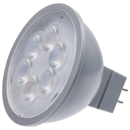 Satco Lighting SAT-S11395 4.5 Watt MR16 LED - Silver Finish - 5000K - GU5.3 Base - 360 Lumens - 12 Volt