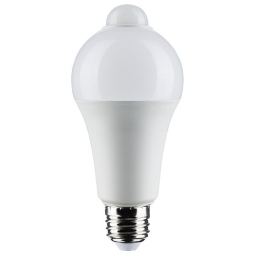 Satco Lighting SAT-S11446 12 Watt A19 LED - White - 5000K - 1050 Lumens - 120 Volt - PIR Sensor - Non-Dimmable