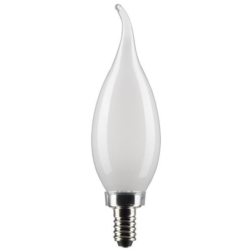 Satco Lighting SAT-S21300 4 Watt CA10 LED - Frost - Candelabra base - 90 CRI - 2700K - 120 Volt