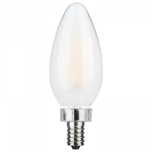 Satco Lighting SAT-S11346 8 Watt C11 LED - Frosted Finish - Candelabra Base - 3000K - 90 CRI - 800 Lumens - 120 Volt