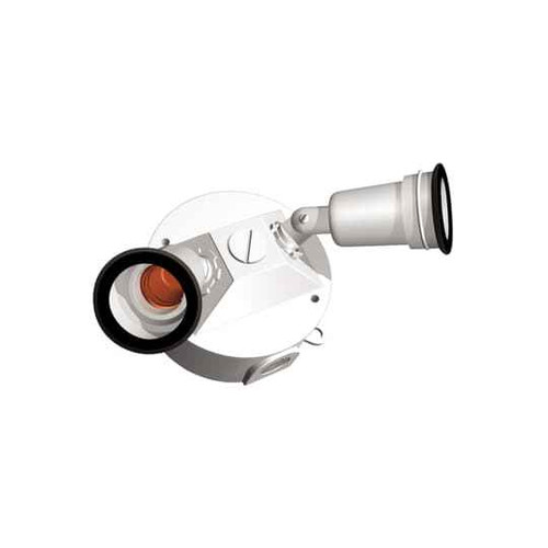 Thomas & Betts S212WHG 2 LAMP RND BOX KIT WHT TRAD W/GASK