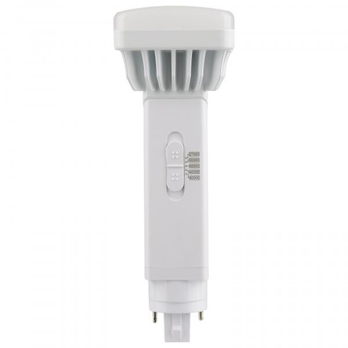 Satco Lighting SAT-S21411 9 Watt PL 2-Pin LED - 1100 Lumens - G24d Base - CCT Selectable - White Finish - 120-277 Volts