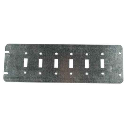 Steel City 6 GCS 6 GANG COVER, TOGGLE SWITCHES