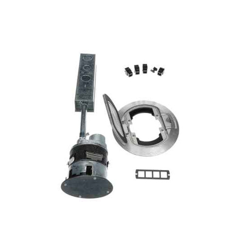 Steel City FPT4-4P-4C-TALM 4X4 POKE-THRU 4 PWR 4 COM ALUM CVR
