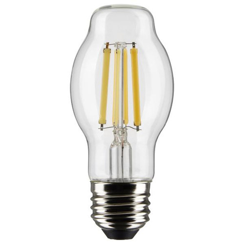 Satco Lighting SAT-S21856 8 Watt BT15 LED - Clear - Medium Base - 2700K - 800 Lumens - 120 Volt