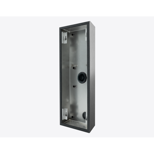 DoorBird 423862838 Surface Mount Housing (Backbox) for D2101KV, D2102FV Fingerprint 50 & ekey sLine Stations, Brushed Stainless Steel V4A
