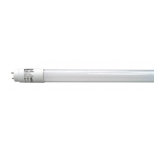 Satco Lighting SAT-S8893 13 Watt T8 LED - Medium bi-pin base - 5000K - 50000 Hours - 1900 Lumens - Type A/B - Ballast Dependant or Ballast Bypass - Single or Double Ended Wiring
