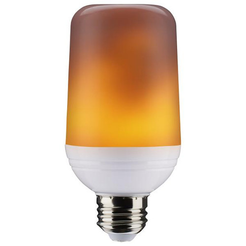 Satco Lighting SAT-S29806 2.5 Watt LED Flame Bulb - T19 - Medium Base - 120 Volt