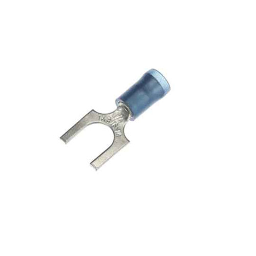 Sta-Kon RB14-14F INS NYL FORK TERM 18-14 BLT1/4 BLUE